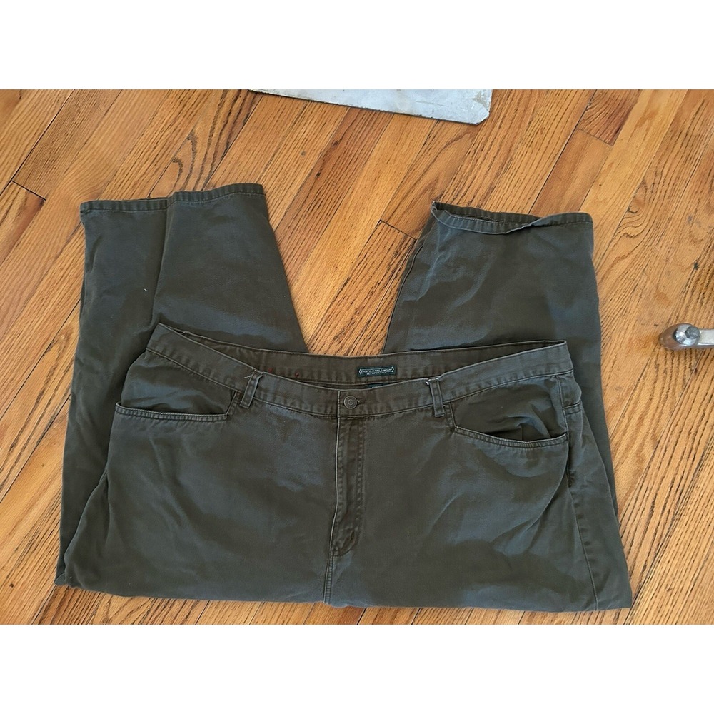 LRL Lauren Jeans Co. Olive Green Classic Midcalf-Size 20W 100% Cotton Pants